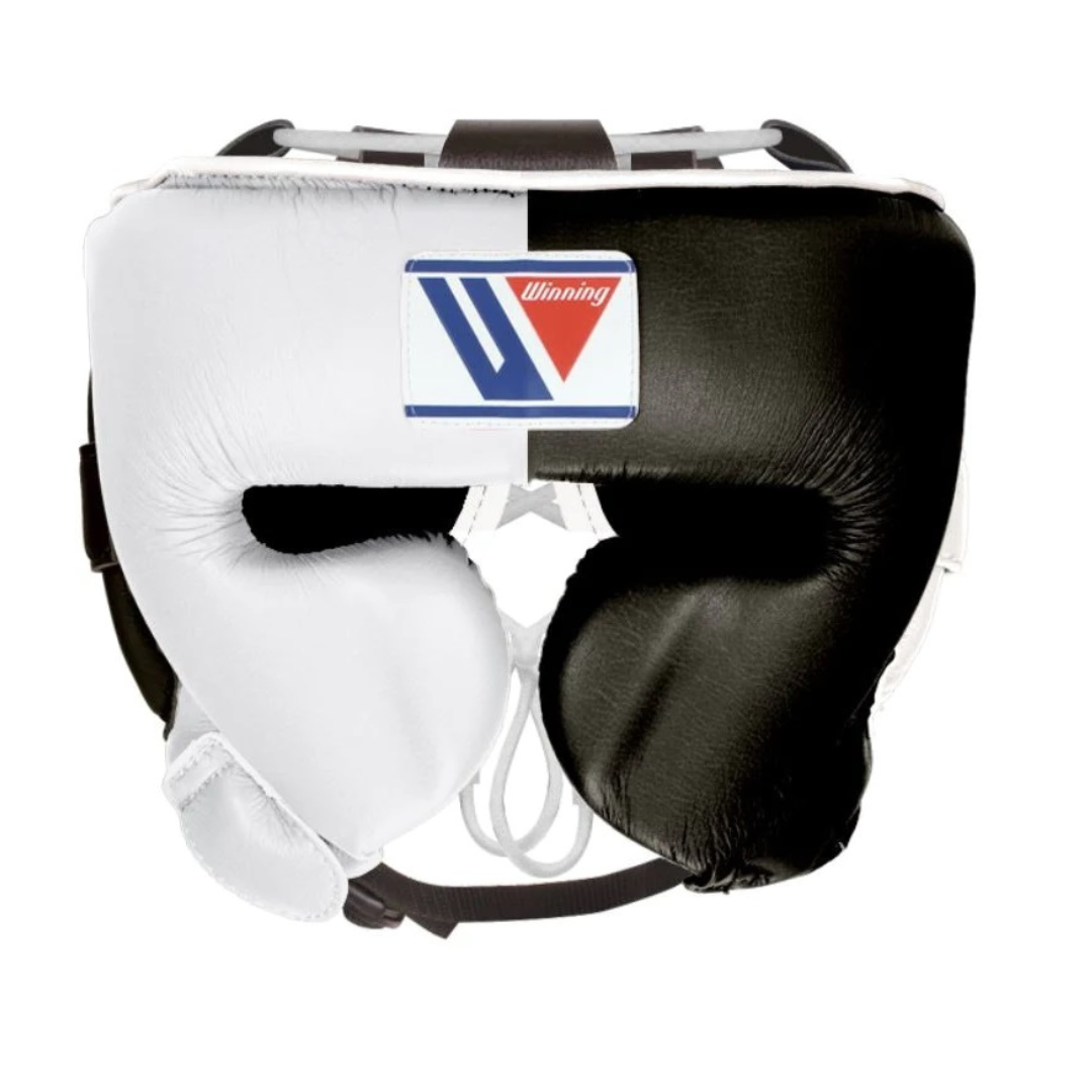 Winning Head Gear, Black And white Winning Protection Gear, Winning Head protectors, Winning face protectors, Winning boxing gear, Winning, PF Fitness Gear, PFFITNESSGEAR, winning Boxing Glove